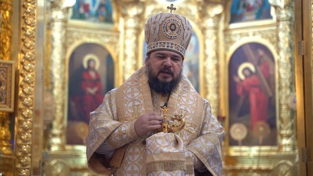 Проповедь в Неделю 30-ю по Пятидесятнице, пред Рождеством Христовым, Святых Отец смотреть онлайн