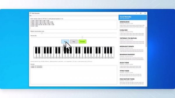MARKOV CHAIN / Simple music generator
