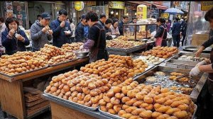 подборка корейской уличной еды