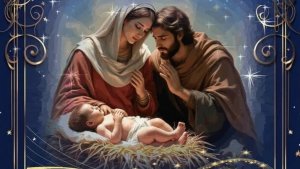 Под сиянием Рождественной звёзды! С рождеством Христовым! Красивая музыкальная открытка.