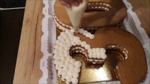 Торт ЦИФРА Сборка и оформление