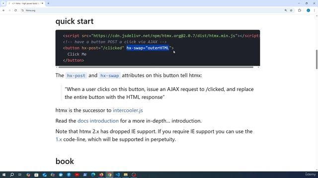 2 - HTMX - An Overview смотреть онлайн