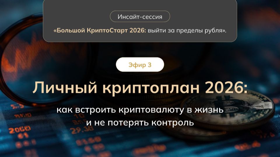 День 3 Личный криптоплан 2026: как встроить криптовалюту в жизнь и не потерять контроль смотреть онлайн