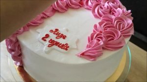 Простое украшение. Торт ИНЕЙ