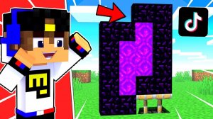 ПРОВЕРКА СЛОМАННЫХ ЛАЙФХАКОВ ИЗ ТИК-ТОКА в МАЙНКРАФТ НУБ И ПРО ВИДЕО ТРОЛЛИНГ MINECRAFT Евгенбро