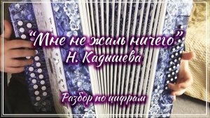 "Мне не жаль ничего" (Н. Кадышева) / Разбор на гармони по цифрам