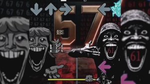 Friday Night Funkin' - 67 VS 61 (Meme Song Remix) 1 Hour