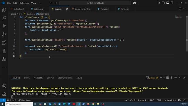 14 - Fixing empty table bug смотреть онлайн