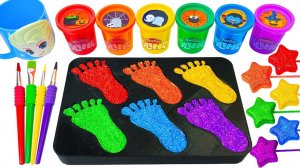 ИГРАЕМ В ЯРКИЕ СЛАЙМЫ ЗАЛИВАЕМ ЦВЕТНЫЕ СЛЕДЫ ВИДЕО ДЛЯ ДЕТЕЙ ДЕТСКИЙ КАНАЛ ИГРАЛКИ-ЗАЛИПАЛКИ