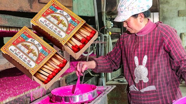 Как изготавливаются деревянные спички на фабрике в Китае смотреть онлайн