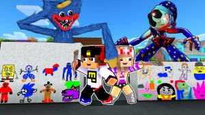 Я РИСУЮ ПОПУЛЯРНЫХ ПЕРСОНАЖЕЙ И ПРИЗЫВАЮ ИХ в МАЙНКРАФТ НУБ И ПРО ВИДЕО ТРОЛЛИНГ MINECRAFT Евгенбро