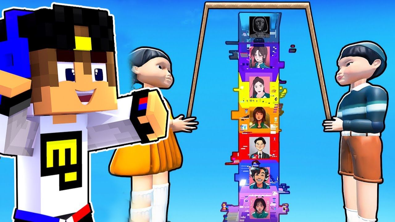 НИКОГДА НЕ ИГРАЙТЕ В БАШНЮ ТРОЛЛЕЙ ИГРА КАЛЬМАРА Майнкрафт Роблокс ДЕВУШКА ВИДЕО ТРОЛЛИНГ MINECRAFT смотреть онлайн