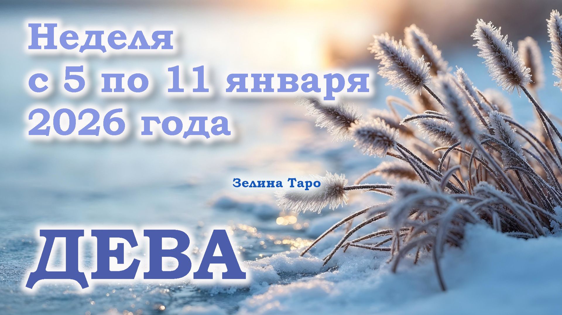 ДЕВА | ТАРО прогноз на неделю с 5 по 11 января 2026 года смотреть онлайн