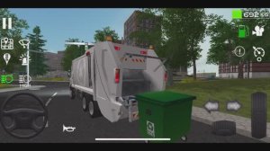 ЕЗЖУ ПО ПРАВИЛАМ ПДД НА  МУСОРОВОЗЕ? Собираю мусор. Работаю на мусоровозе в Trash Truck Simulator.