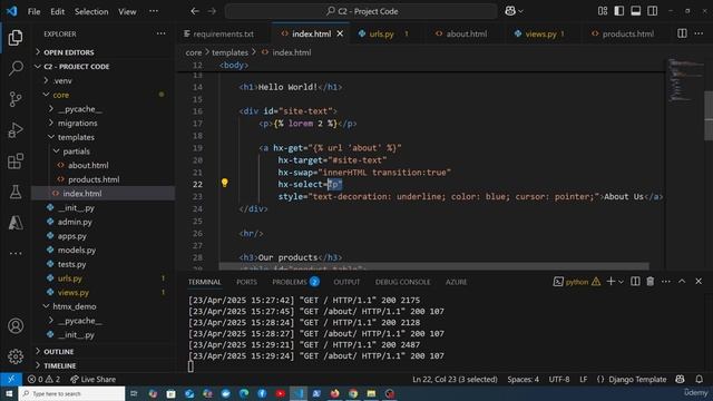 11 - hx-select attribute смотреть онлайн