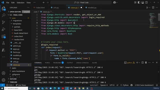 22 - Active Search with HTMX смотреть онлайн