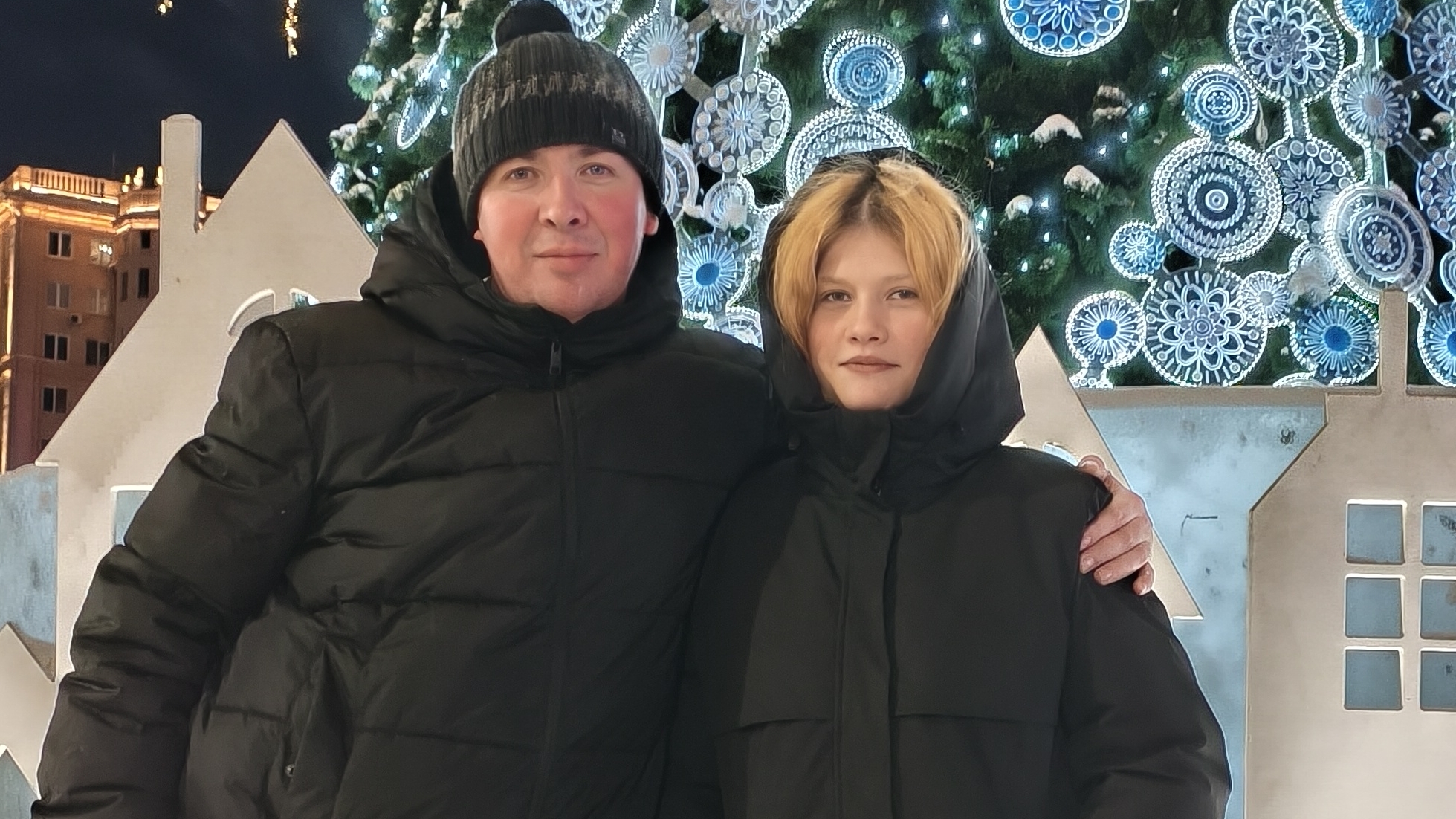 Новогодний вечер с дочерью Викторией Андреевной