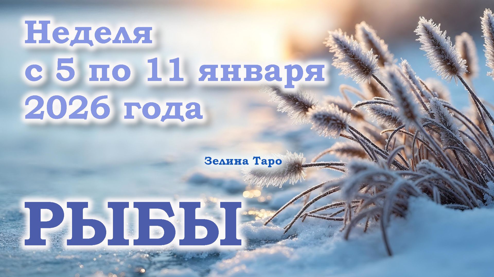 РЫБЫ | ТАРО прогноз на неделю с 5 по 11 января 2026 года смотреть онлайн
