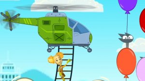 Фиксики.  Мастера на вертолетах. Фиксики спешат на помошь. мультфиль игра