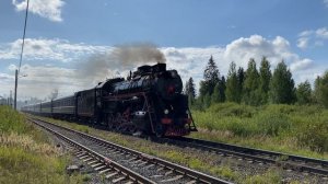 Рускеальский экспресс. Паровоз Л-2180, станция Кааламо