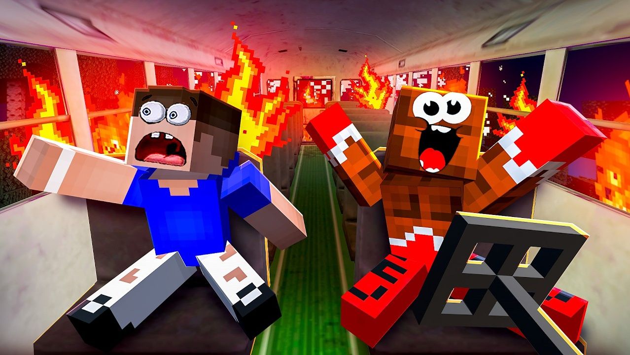 МОЙ ШКОЛЬНЫЙ АВТОБУС СЛОМАЛСЯ!💥 ЧТО ТЕПЕРЬ ДЕЛАТЬ?! МАЙНКРАФТ смотреть онлайн