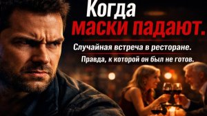 Когда маски падают. Случайная встреча в ресторане. Правда, к которой он не готов | Рассказ мужчины