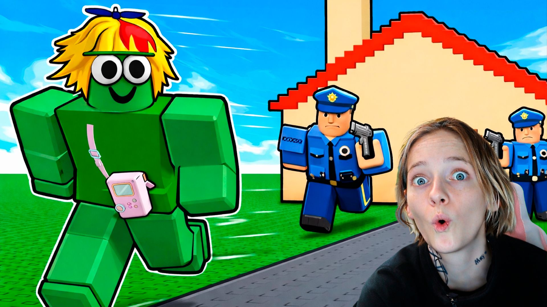 ИГРАЮ В РОБЛОКС - ПОБЕГ ИЗ-ПОД ДОМАШНЕГО АРЕСТА смотреть онлайн