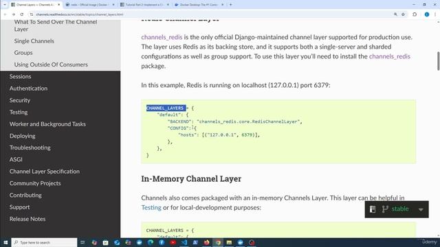 15 - Redis Channel Layer backend смотреть онлайн
