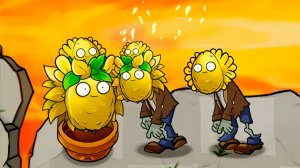 PvZ Fusion 3.3 В Обновлении Появились Новые Зомби и Новая Карта: Вулкан Два Зомби: Солнечный Орех!