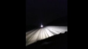 Отзыв: LED Лампы К7С в Фарах без Линз на Трассе Зимой