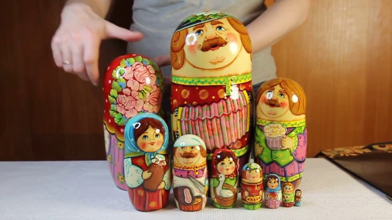 Большая матрёшка Русский праздник | www.artshop-rus.com смотреть онлайн