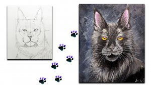 Как нарисовать мейн‑куна: пошаговый туториал от наброска до финального штриха