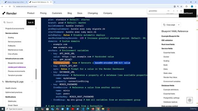 23 - Render - Defining Infrastructure (Database, Key-Value store, Web Service) смотреть онлайн