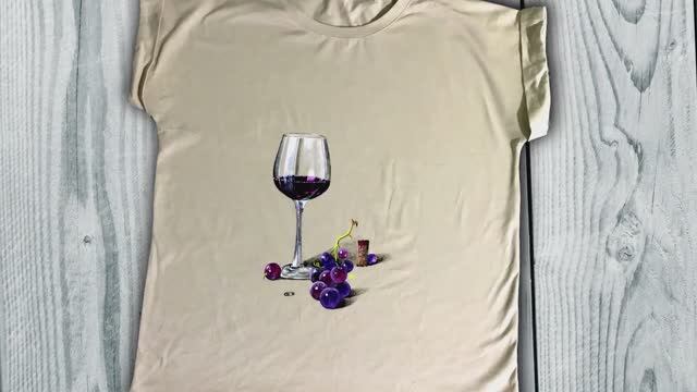 Роспись одежды. #росписьодежды #decola смотреть онлайн