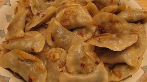 Вареники с грибами постные