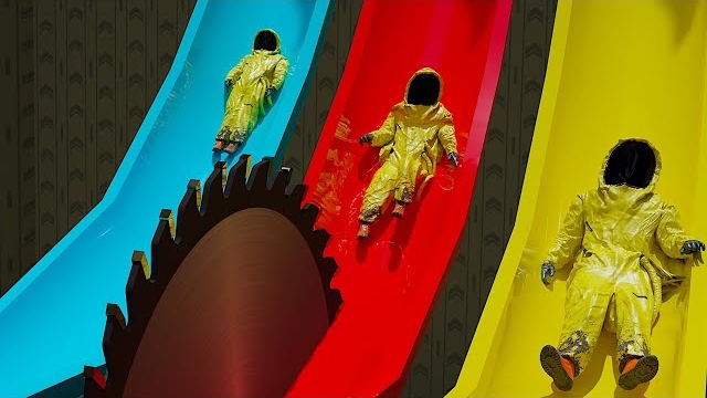 Extreme Water slides in The Backrooms - BIG waterpark ( found footage ) смотреть онлайн