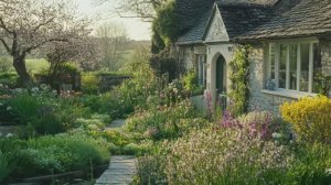 АНГЛИЙСКИЙ КОТТЕДЖ ОЧАРОВАНИЕ ВЕСНЫ. Вдохновение для декора сада
