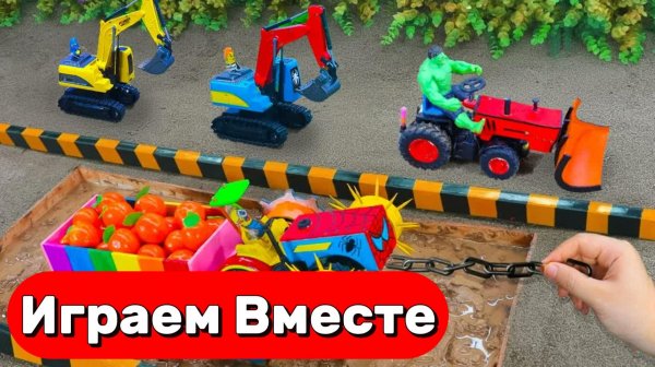 МУЛЬТИКИ ПРО ФЕРМУ С СУПЕРГЕРОЯМИ 🦖 ХАЛК ПОМОГАЕТ НА ФЕРМЕ ДЛЯ ДЕТЕЙ №2