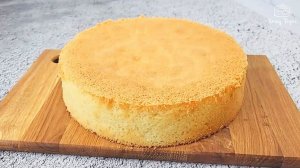 🍰 КЛАССИЧЕСКИЙ БИСКВИТ 22 см — Идеальный, ПЫШНЫЙ и НЕ оседает! ✨ Проще простого!
