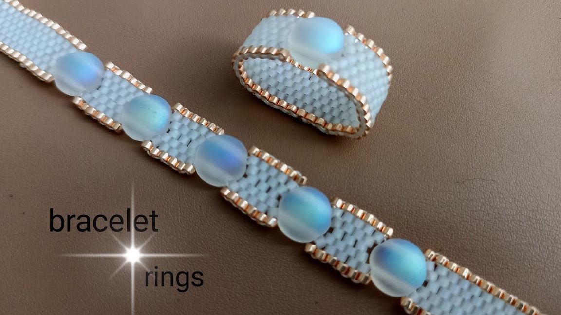 Браслет из колечко из бисера и бусин Candy смотреть онлайн