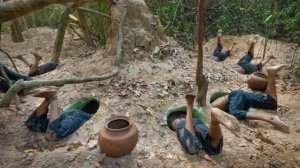 Строительство подземного бассейна, примитивным способом.