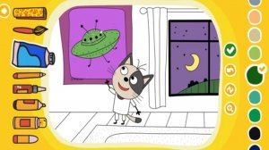 Раскраска для детей - Три кота раскраска - Мультик три кота