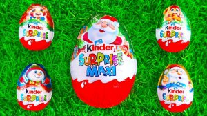 С Новым годом! Успокаивающее видео распаковки шоколадного яйца Kinder Maxi с сюрпризом!