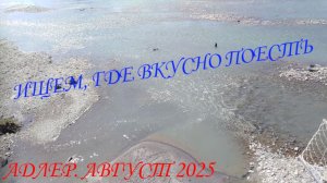 В ПОИСКАХ ЕДЫ. АДЛЕР. ОТДЫХ. АВГУСТ 2025.🍲🍝🍟🍔🍩🍰☕🍵