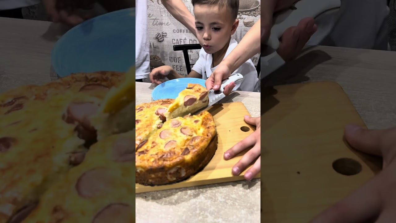 Сосисочный чизкейк #новыйрецепт #чизкейк #быстрыйпирог