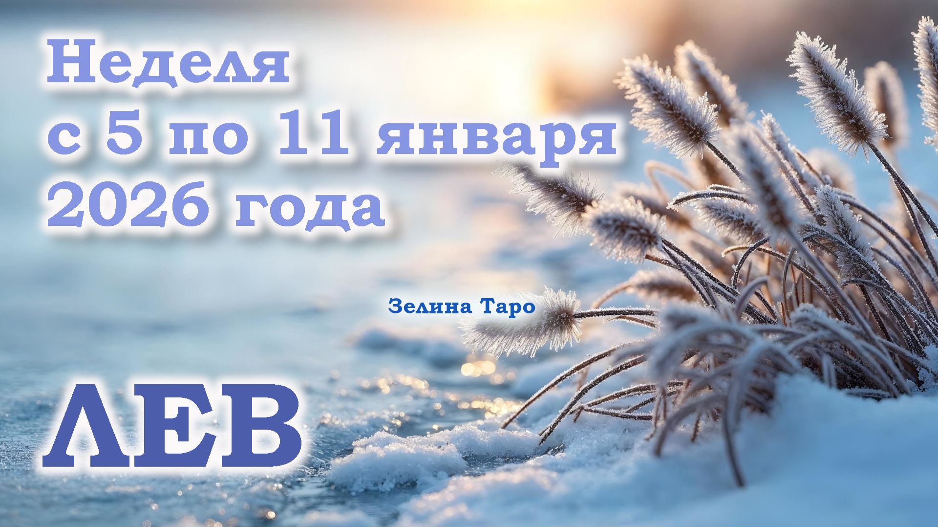 ЛЕВ | ТАРО прогноз на неделю с 5 по 11 января 2026 года смотреть онлайн