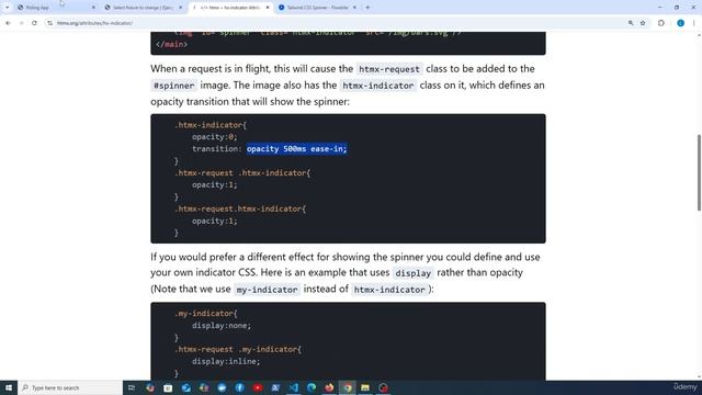 8 - hx-indicator - Showing feedback during HTMX requests смотреть онлайн