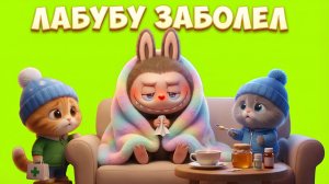 🌟 ЛАБУБУ ЗАБОЛЕЛ 🌟ЗИМНИЙ МУЛЬТФИЛЬМ❄️