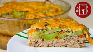 Вкуснющий ужин из простых продуктов! Овощная Запеканка с Фаршем