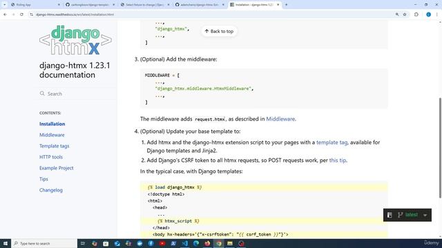5 - django-htmx and django-template-partials смотреть онлайн